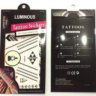 Glow in the dark tattoo