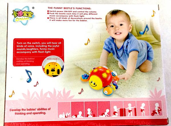 Little funny beetle baby