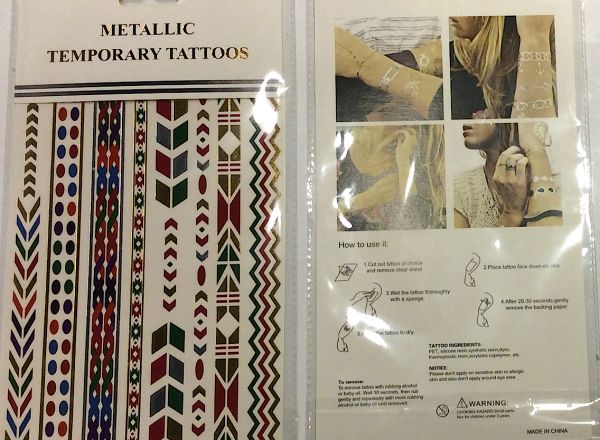 Metallic tattoo