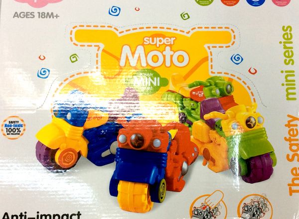 Friction power motorbike 12 pieces