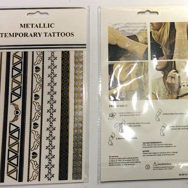 Metallic tattoo