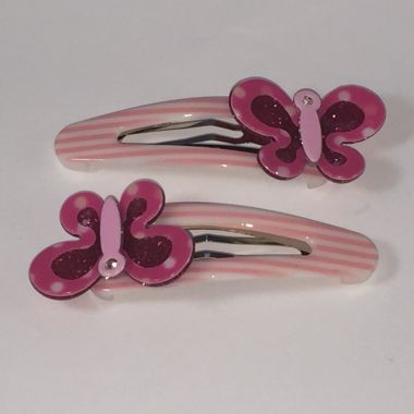 Kids snap clip with butterfly shape