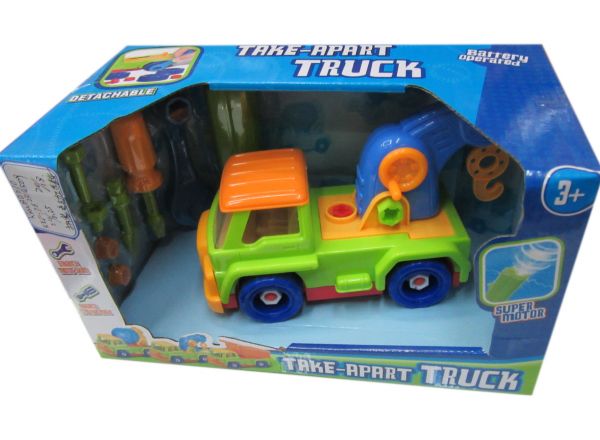 Take a part crane truck