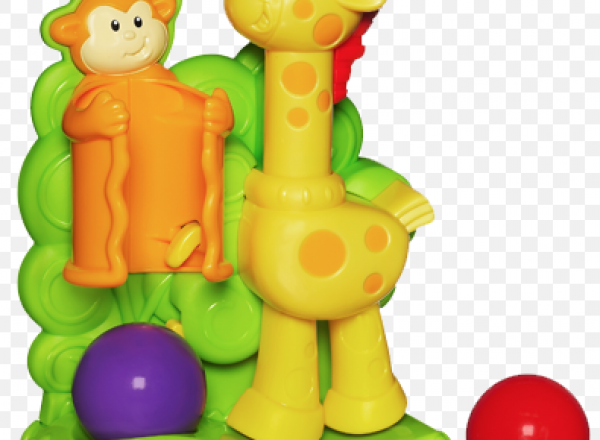 Baby Kicking ball giraffe