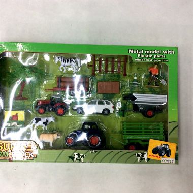 Farm trucks with animals