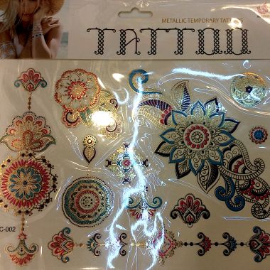 Metallic tattoo