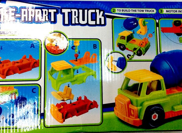 Take a part crane truck