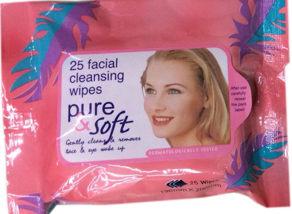 Facial cleansing wipes