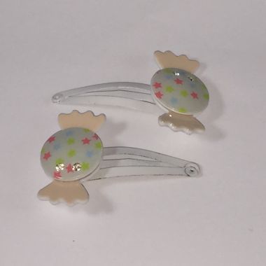 Kids snap clip with candy shape