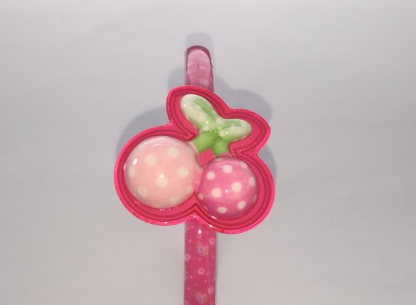 Patterned head band with fruit shape