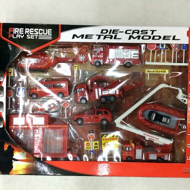Fire rescue play set