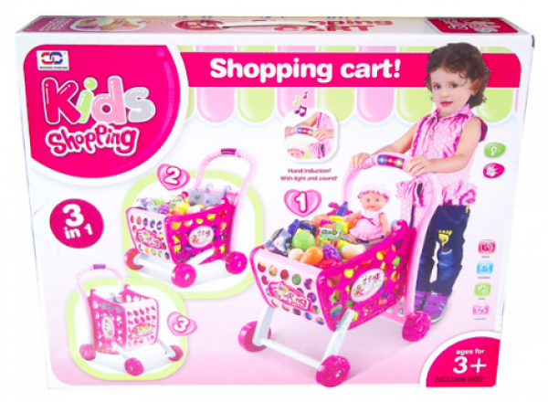 Shopping cart play set