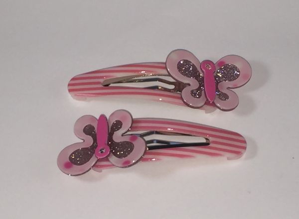 Kids snap clip with butterfly shape