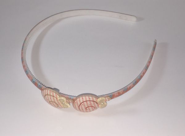 Patterned Head band with 2pcs patterned snail shape