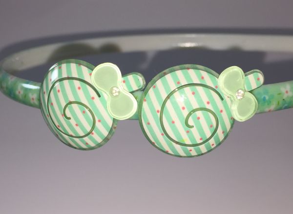 Patterned Head band with 2pcs patterned snail shape
