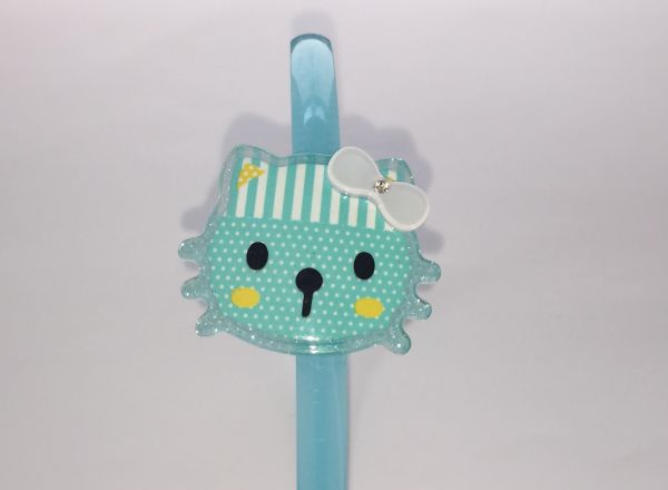 Head band with patterned cat shape