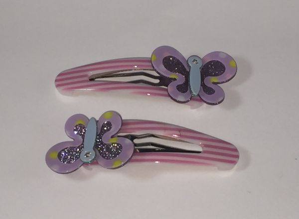 Kids snap clip with butterfly shape