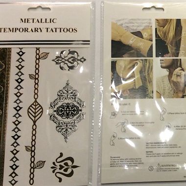 Metallic tattoo