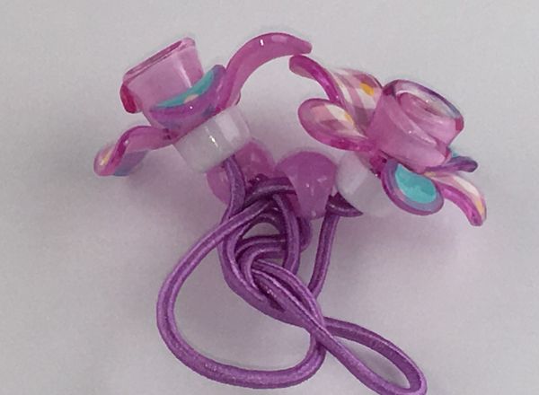 Elastic with flowers