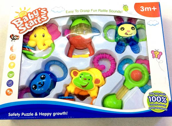 Baby teether set 6 pcs
