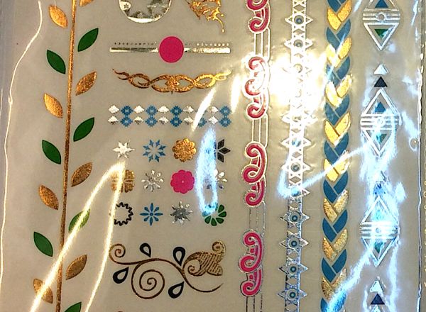 Metallic tattoo