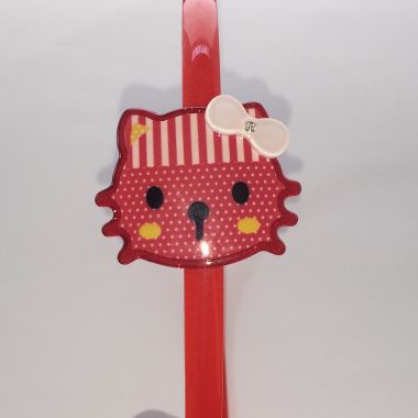Head band with patterned cat shape
