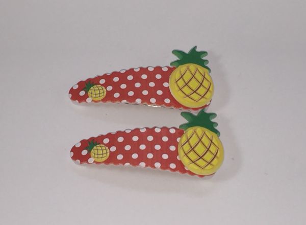 Kids snap clip with fruit shape