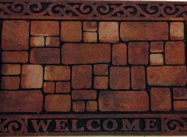 Doormat rubber bottom 45 X 75cm