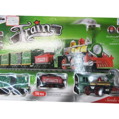 Train with smoke screen