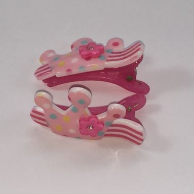 Patterned crocodile clips with patterned crown