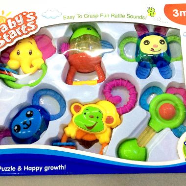Baby teether set 6 pcs