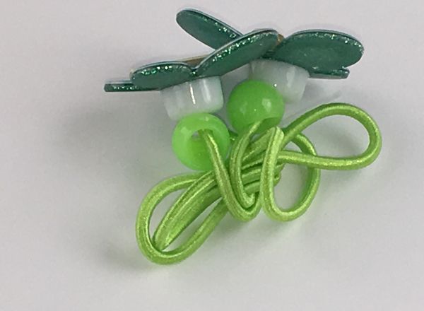 Elastics with glittery butterfly