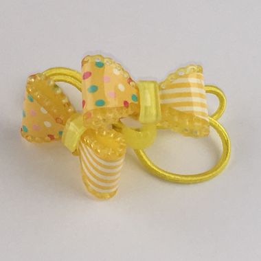 Elastics with patterned bow