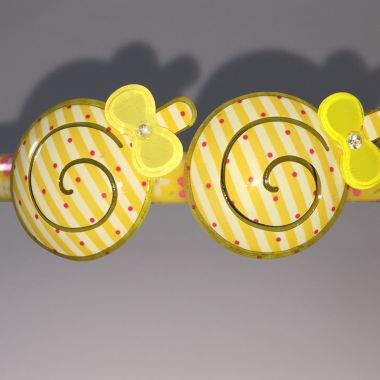Patterned Head band with 2pcs patterned snail shape