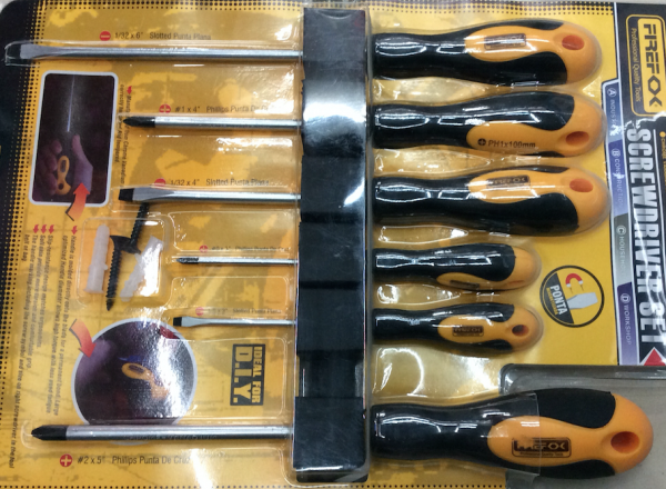 Screwdriver set 6 pieces