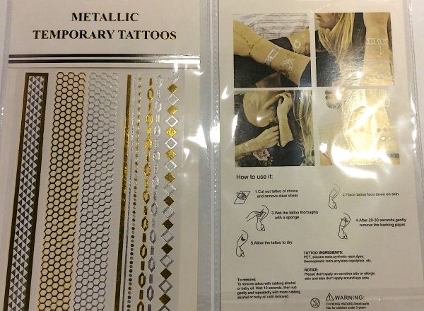 Metallic tattoo