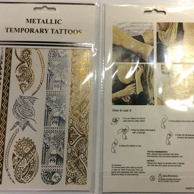 Metallic tattoo