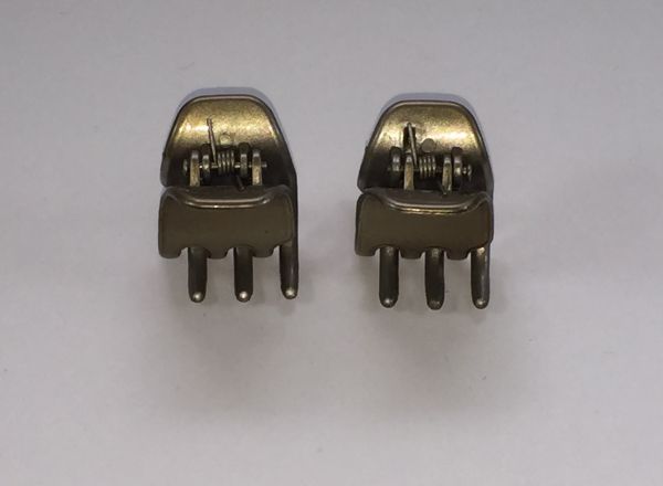 Middle size Metallic Double hair clips 6020 - S - A509