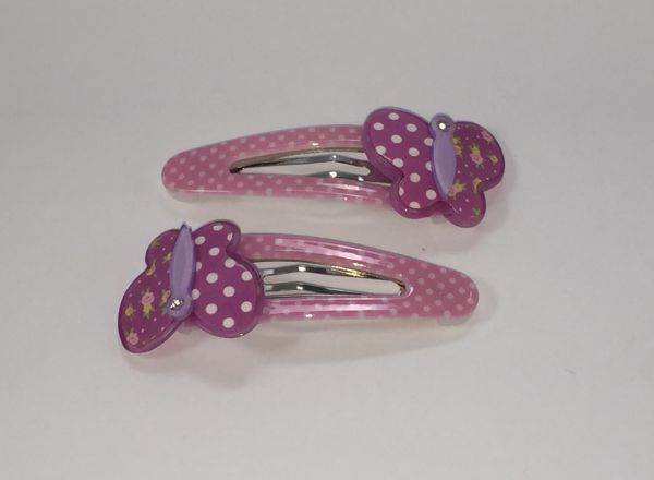 Kids snap clip with butterfly shape