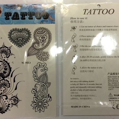 Henna lace tattoo