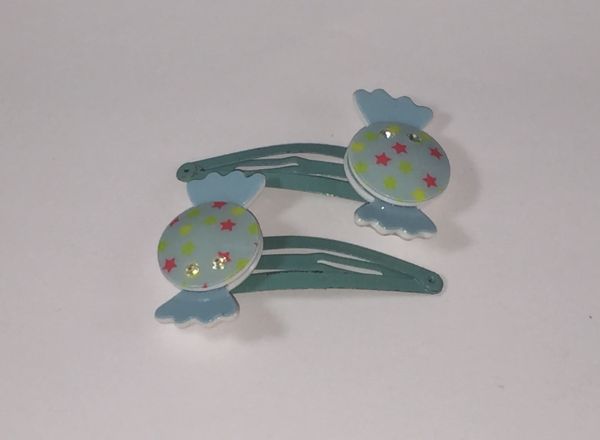 Kids snap clip with candy shape