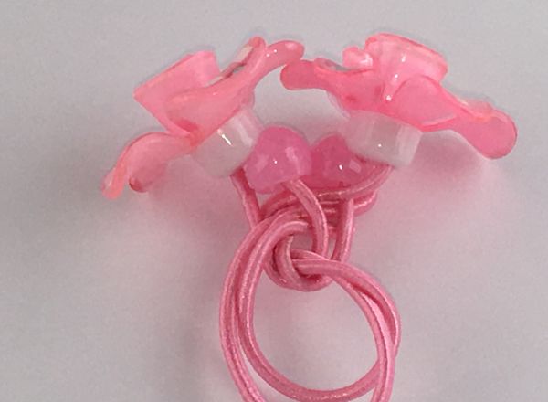 Elastic with flowers