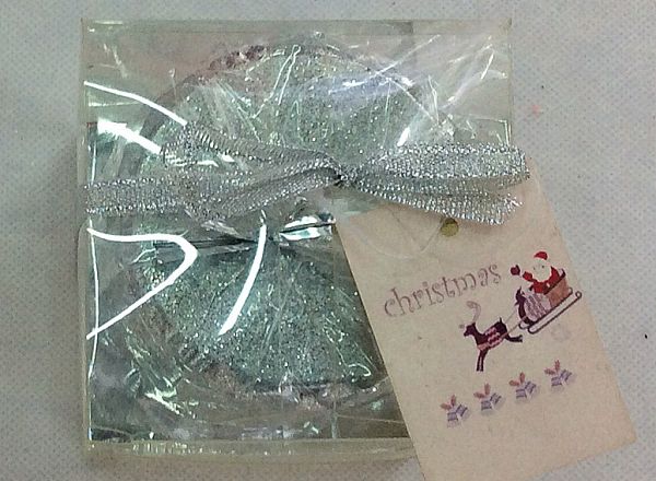 Christmas candle 7x7.5cm