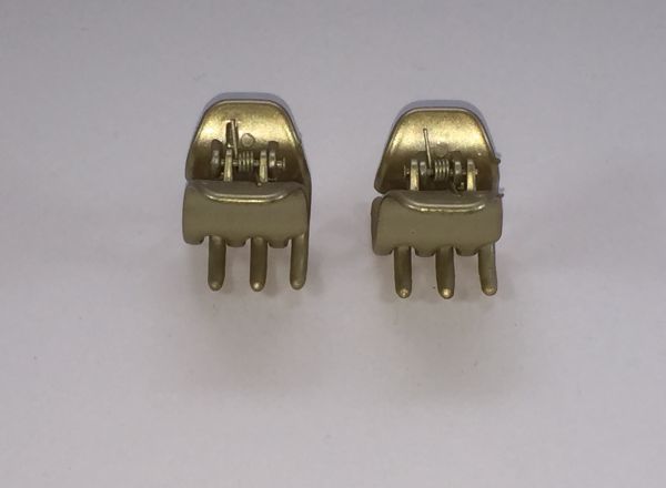 Middle size Metallic Double hair clips 6020-S-A509