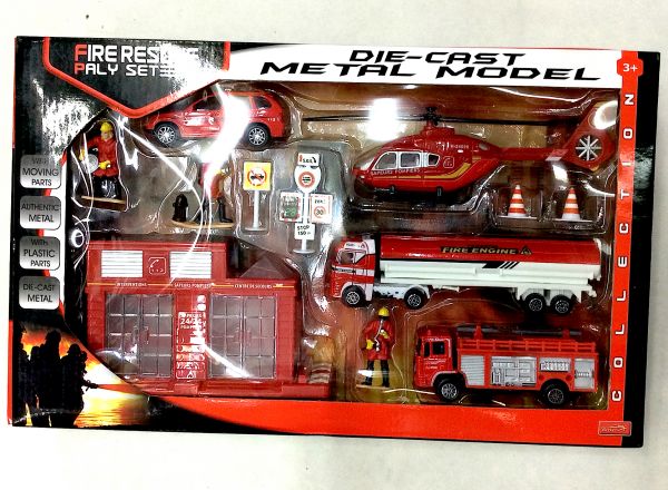 Fire rescue play set