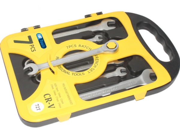 Ratchet wrench set 7 pieces