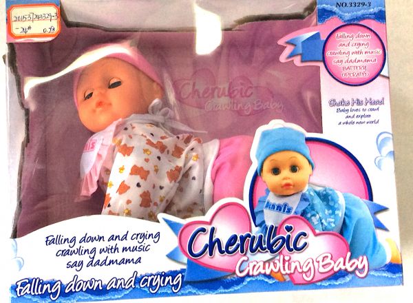 Crawling baby doll