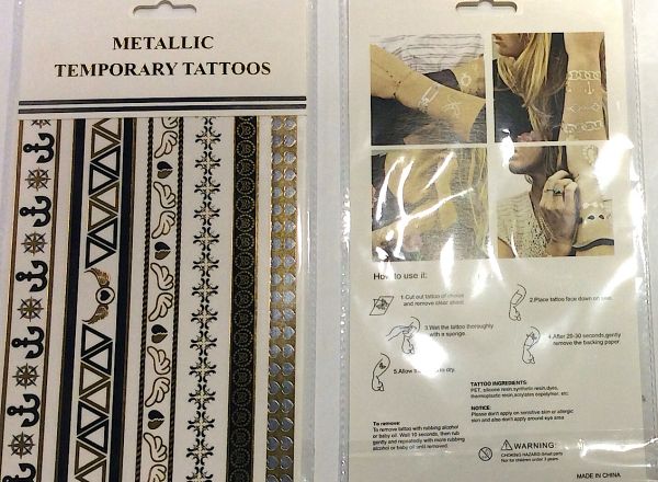 Metallic tattoo