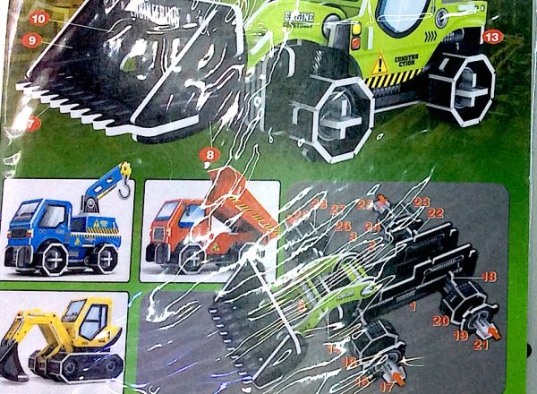 3D puzzle crane truck