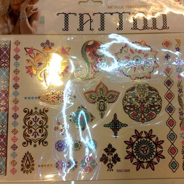 Metallic tattoo